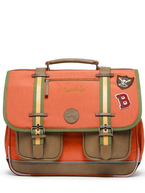 Boekentas 3 Compartimenten Cameleon Oranje vintage urban PBVBCA41 ander zicht 6