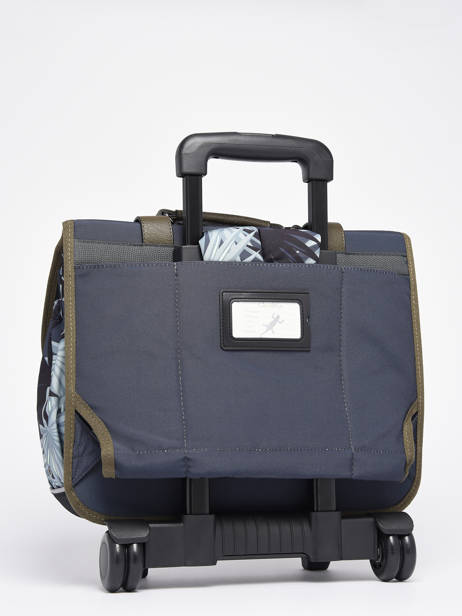 Boekentas Op Wieltjes 2 Compartimenten Cameleon Grijs vintage urban PBVBCR38 ander zicht 6