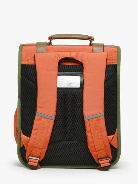 Rugzak 2 Compartimenten Cameleon Oranje vintage urban PBVBSD39 ander zicht 4