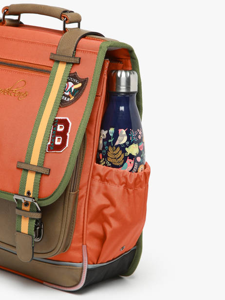 Rugzak 2 Compartimenten Cameleon Oranje vintage urban PBVBSD39 ander zicht 5