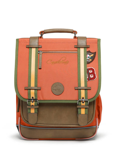 Rugzak 2 Compartimenten Cameleon Oranje vintage urban PBVBSD39 ander zicht 6