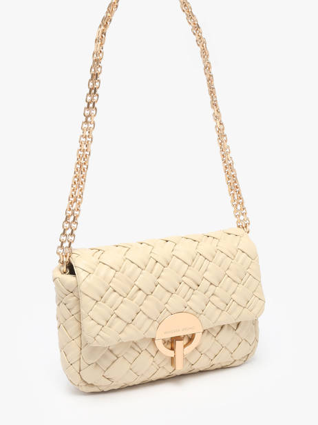 Cross Body Tas Moon Tressé Leder Vanessa bruno Beige moon 38V40533 ander zicht 2