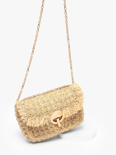 Cross Body Tas Moon Raphia Raphia Vanessa bruno Beige moon raphia 29V40533 ander zicht 2