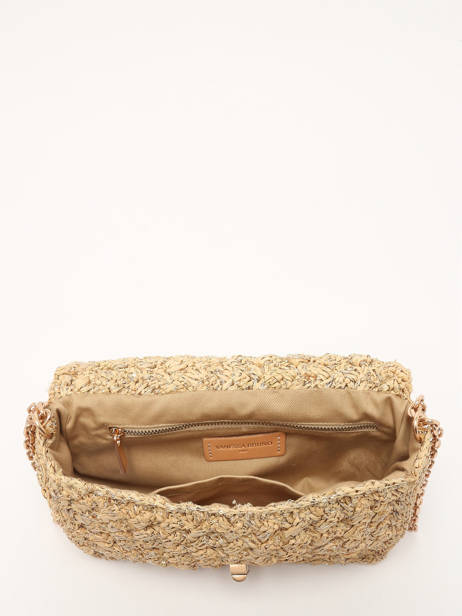 Cross Body Tas Moon Raphia Raphia Vanessa bruno Beige moon raphia 29V40533 ander zicht 3