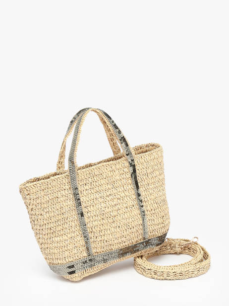 Cross Body Tas Cabas Raphia Raphia Vanessa bruno Beige cabas raphia 30V40410 ander zicht 2