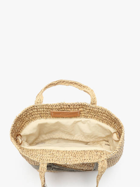 Cross Body Tas Cabas Raphia Raphia Vanessa bruno Beige cabas raphia 30V40410 ander zicht 3