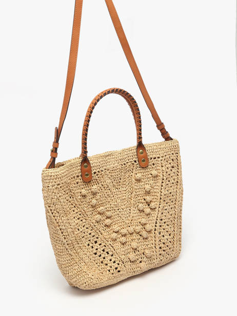 Schoudertas Raphia Gerard darel Beige raphia DBS67454 ander zicht 2