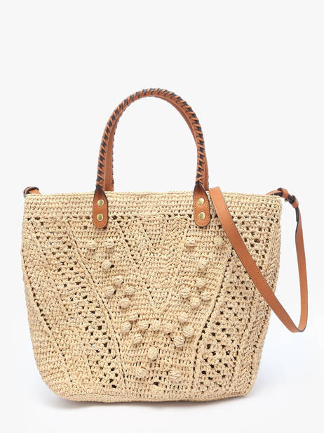 Schoudertas Raphia Gerard darel Beige raphia DBS67454 ander zicht 4