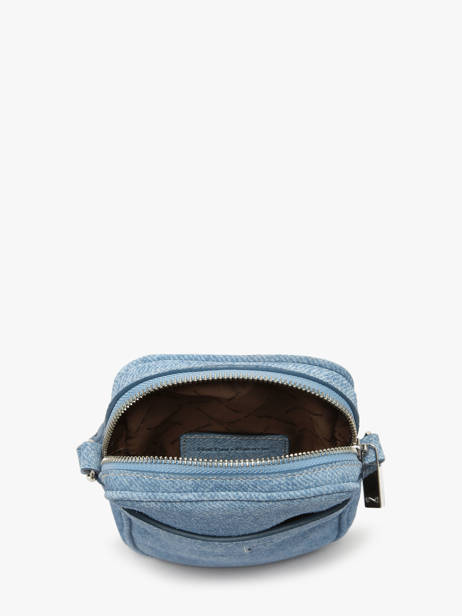 Cross Body Tas Denim Leder Nathan baume Blauw denim D ander zicht 3