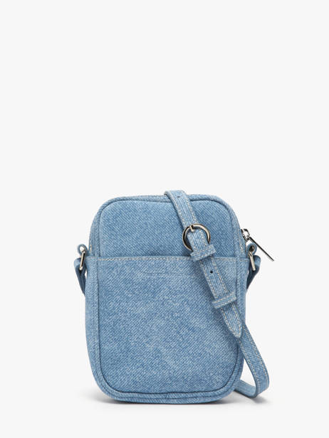 Cross Body Tas Denim Leder Nathan baume Blauw denim D ander zicht 4