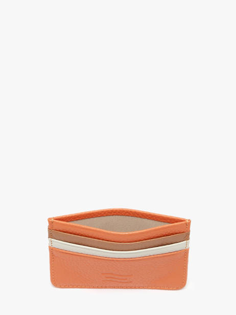 Kaarthouder Leder Crinkles Oranje caviar 14320C ander zicht 1