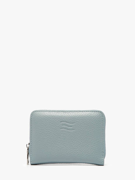 Portefeuille Leder Crinkles Blauw caviar 14326