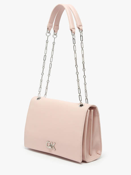 Cross Body Tas Ck Chain Gerecycleerd Polyester Calvin klein jeans Roze ck chain K612810 ander zicht 2
