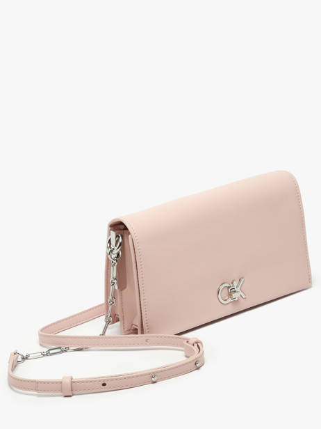Cross Body Tas Ck Chain Gerecycleerd Polyester Calvin klein jeans Roze ck chain K612806 ander zicht 2