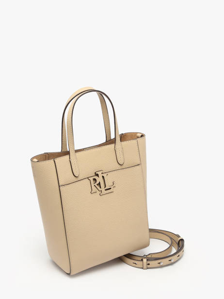 Cross Body Tas Cameryn Leder Lauren ralph lauren Beige cameryn 31966760 ander zicht 2