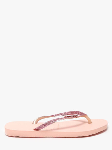 Teenslippers Slim Glitter Ii Havaianas Roze women 4146975F ander zicht 1