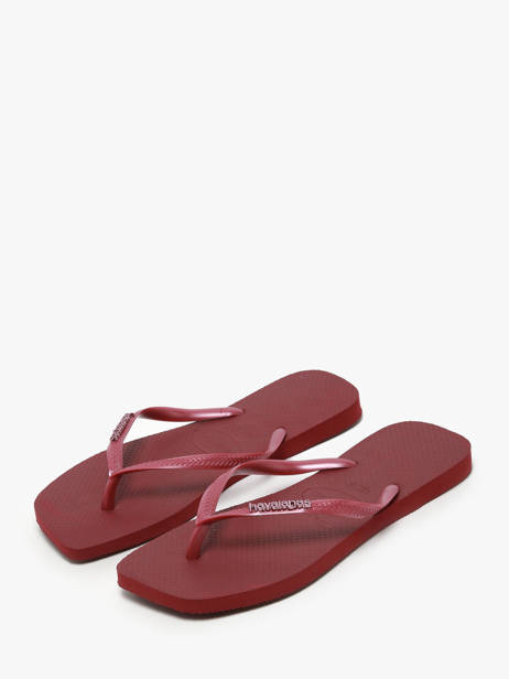 Teenslippers Sl Sq Lg Met Havaianas Rood women 4148257F ander zicht 2