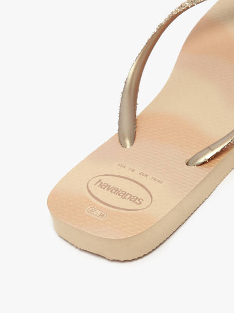 Teenslippers Havaianas Goud women 4149417F ander zicht 3