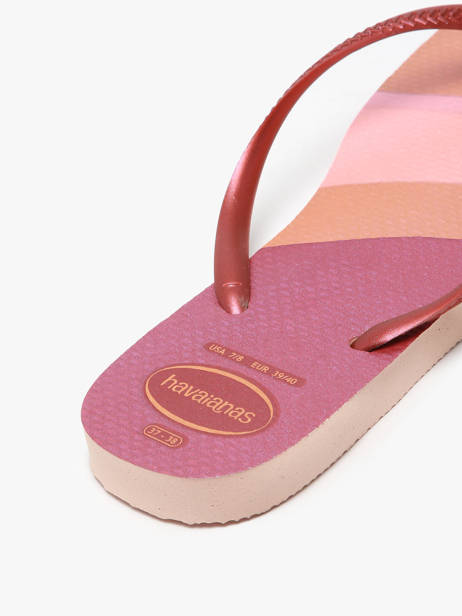 Teenslippers Slim Palette Glow Havaianas Roze women 4145766F ander zicht 3