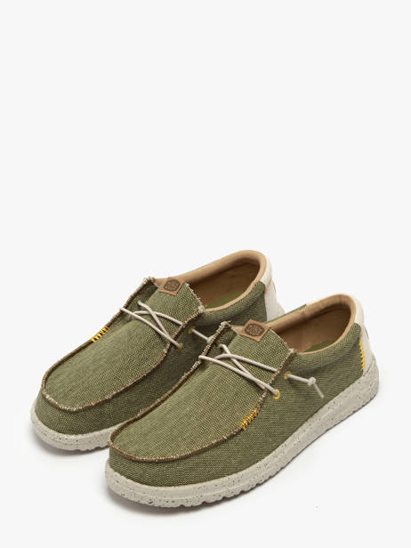 Mocassins Wally Coastline Jute Hey dude Groen men 40952 ander zicht 2
