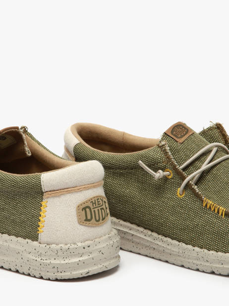 Mocassins Wally Coastline Jute Hey dude Groen men 40952 ander zicht 3