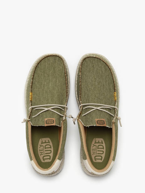 Mocassins Wally Coastline Jute Hey dude Groen men 40952 ander zicht 4