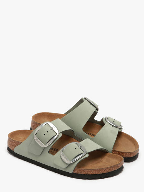Slippers Arizona Big Buckle Birkenstock Groen women 1029311 ander zicht 1