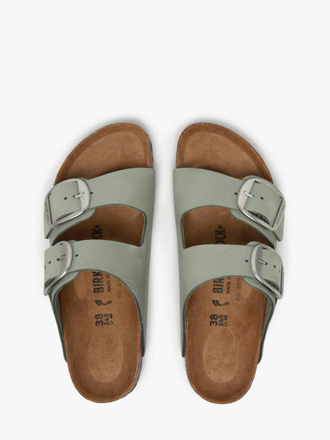 Slippers Arizona Big Buckle Birkenstock Groen women 1029311 ander zicht 3