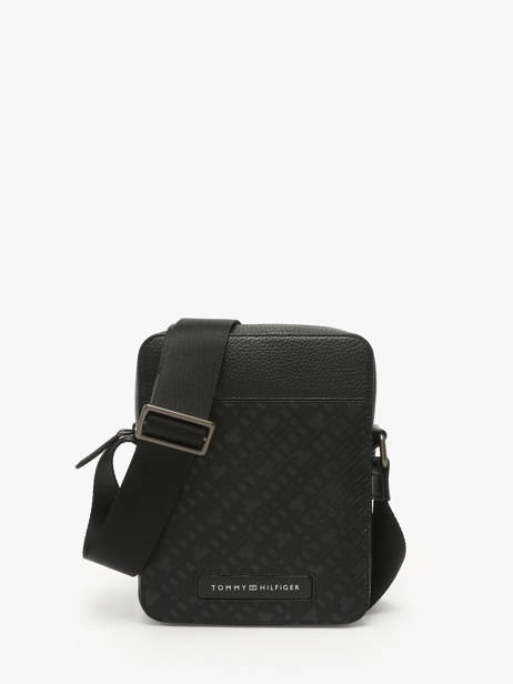 Cross Body Tas Tommy hilfiger Zwart monogram AM13210