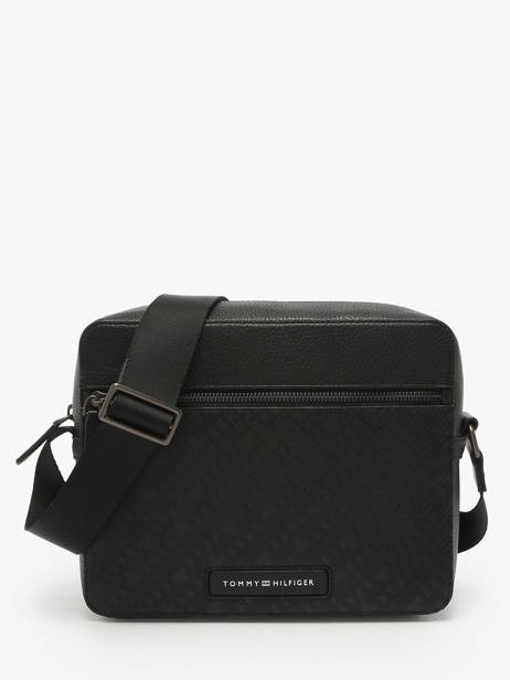 Cross Body Tas Tommy hilfiger Zwart monogram AM13211