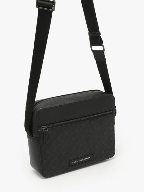 Cross Body Tas Tommy hilfiger Zwart monogram AM13211 ander zicht 1