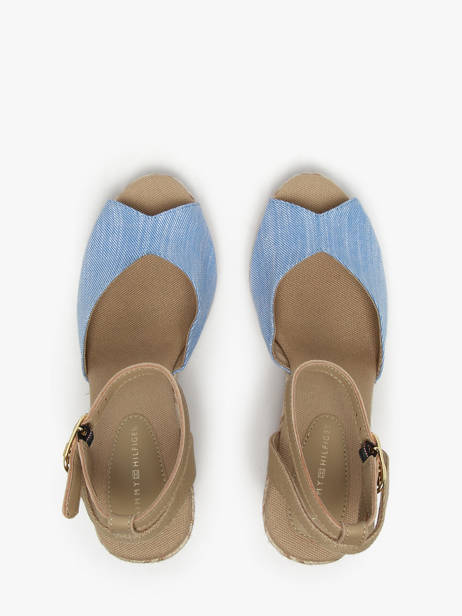 Sandalen Tommy hilfiger Blauw women 8588C30 ander zicht 3