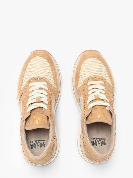 Sneakers Ebreli Uit Leder Mam'zelle Beige women CSGAR25 ander zicht 4