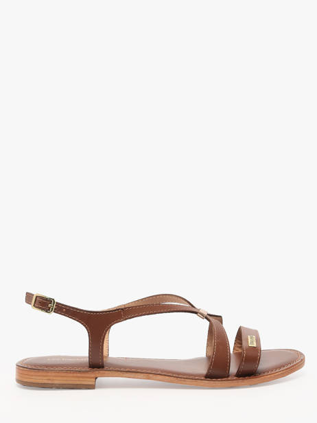 Open Sandalen Hamoon Uit Leder Les tropeziennes Bruin women HAMOON