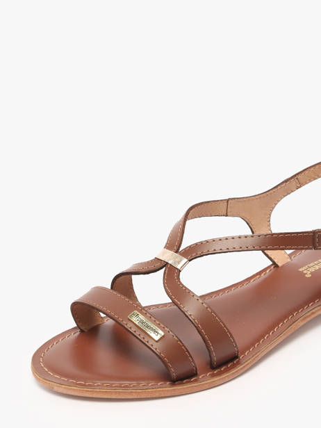 Open Sandalen Hamoon Uit Leder Les tropeziennes Bruin women HAMOON ander zicht 2