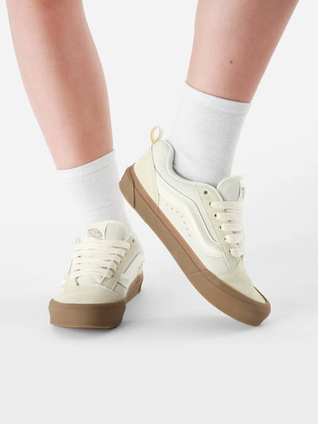 Sneakers Knu Skool Uit Leder Vans Beige unisex 9QCDBS ander zicht 1