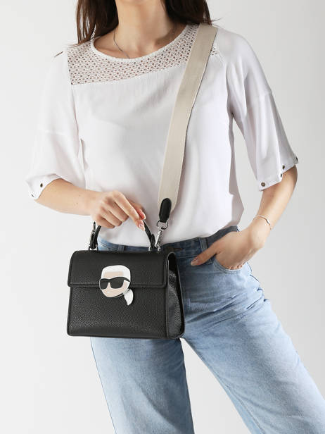 Cross Body Tas K Ikon Polyurethaan Karl lagerfeld Zwart k ikon A2W30105 ander zicht 1