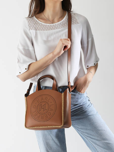 Handtas K Circle Raphia Karl lagerfeld Beige k circle A2W30014 ander zicht 1