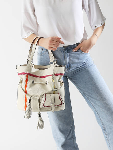 Bucket Bag Premier Flirt Leder Lancel Wit premier flirt A13387 ander zicht 1