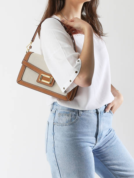 Schoudertas Angele Lancel Bruin angele A13378 ander zicht 1
