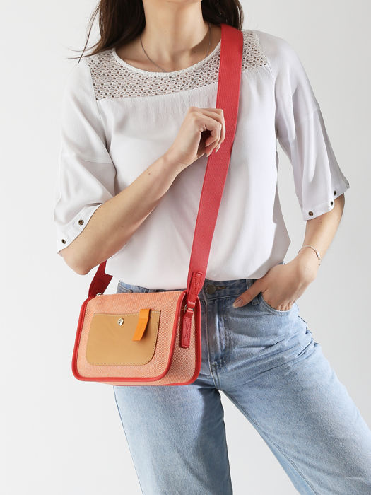 Longchamp Le foulonné soleil Cross bodytas Rood