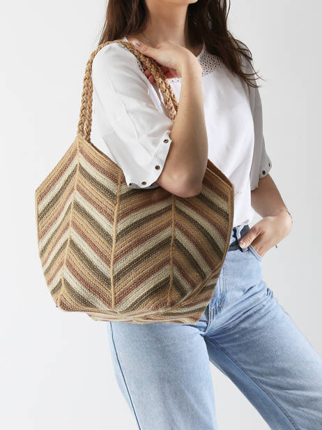 Schoudertas Cabas Jute Vanessa bruno Veelkleurig cabas 37V40767 ander zicht 1