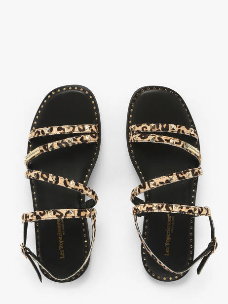 Sandalen Corabel Leo Uit Leder Les tropeziennes Goud women CORABEL ander zicht 3