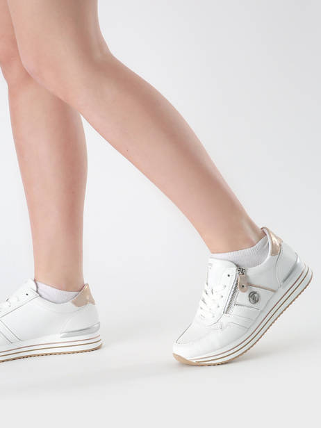 Sneakers Uit Leder Remonte Wit women 81 ander zicht 1