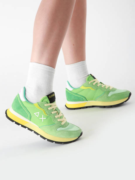 Sneakers Ally Color Explosion Sun68 Groen women Z35204 ander zicht 1