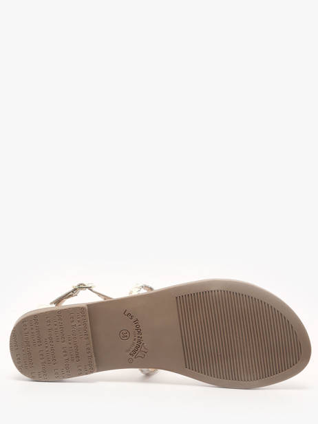 Open Sandalen Diah Uit Leder Les tropeziennes Wit women DIAH ander zicht 4
