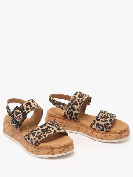 Sandalen Uit Leder Gabor Beige women 90 ander zicht 1