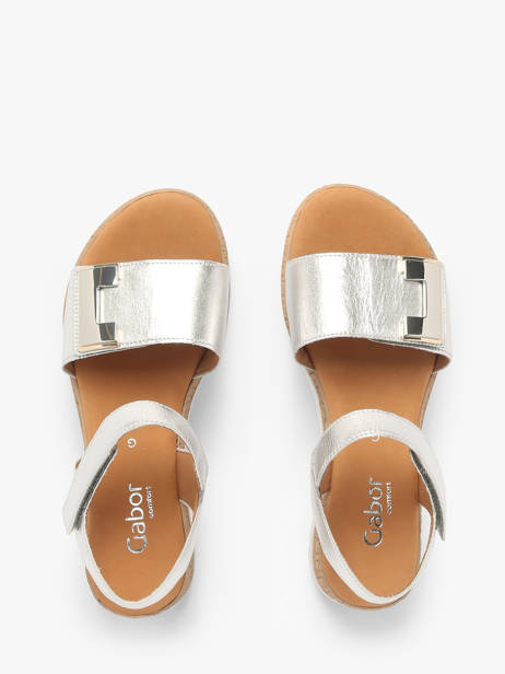 Sandalen Uit Leder Gabor Zilver women 10 ander zicht 3