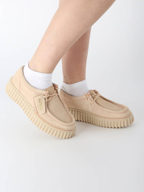 Derby Veterschoenen Torhill Bee Clarks Beige women 26181191 ander zicht 1