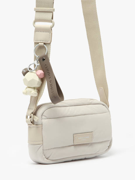 Cross Body Tas Plum David jones Grijs plum CM7475 ander zicht 2